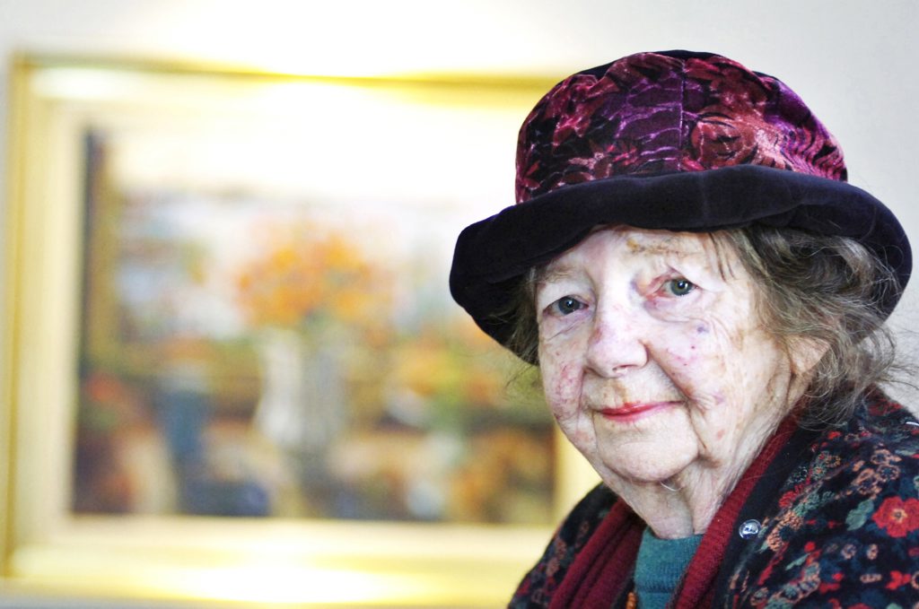 Margaret Olley was still painting up until the day before she died in July 2011. Margaret Olley was still painting up until the day before she died in July 2011.